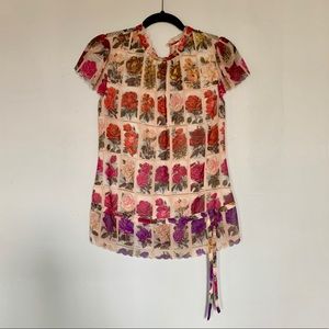 NWOT Ted Baker Floral Top